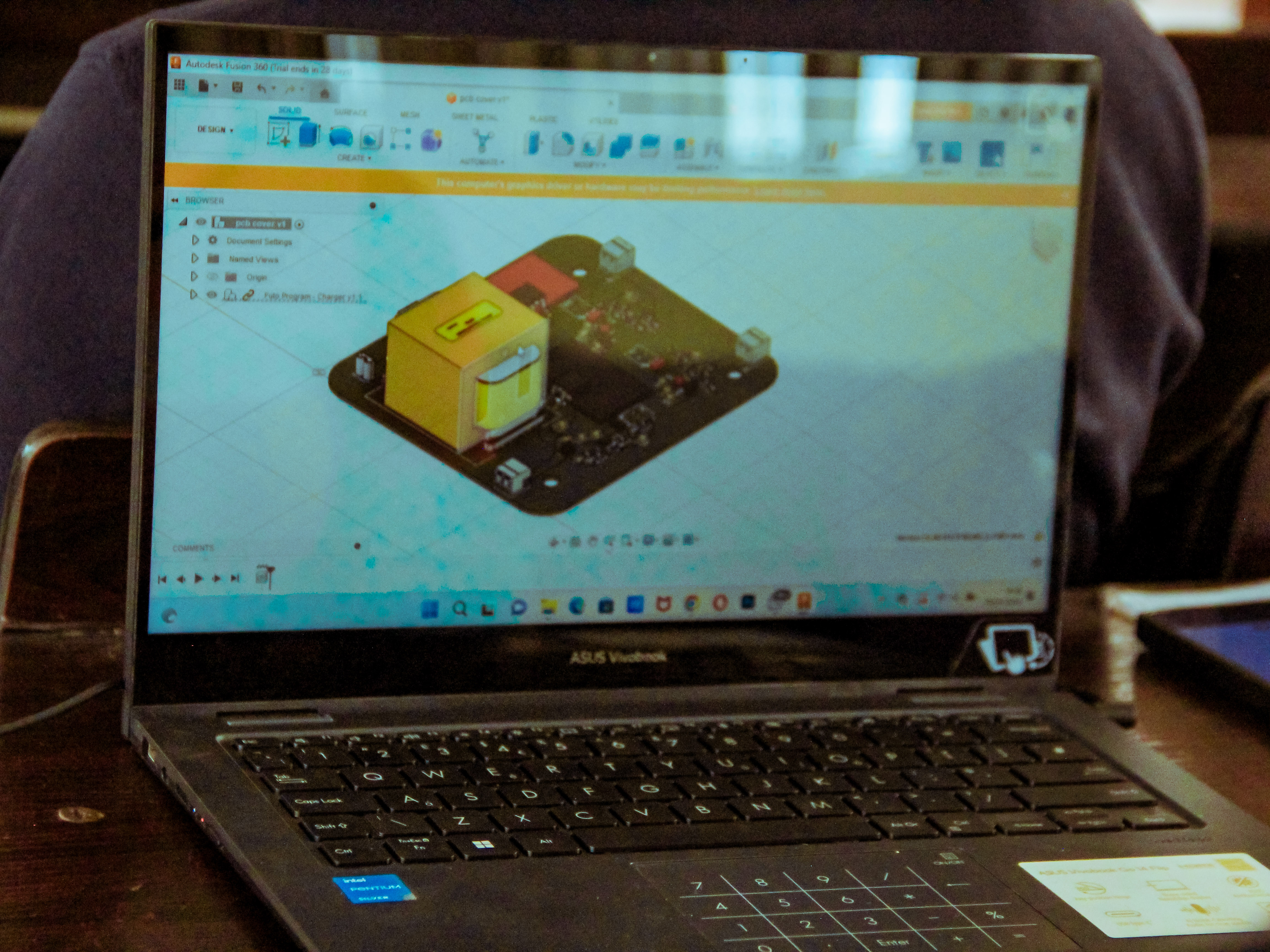 CAD Designer working