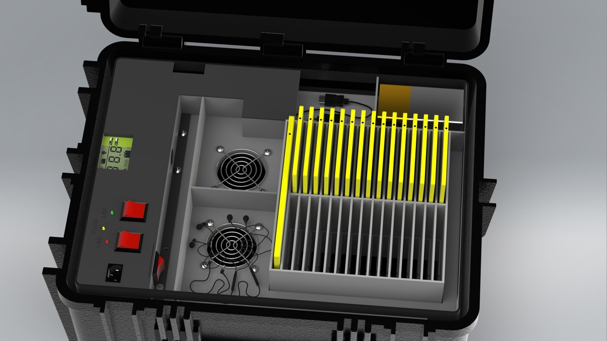 CAD Designer working